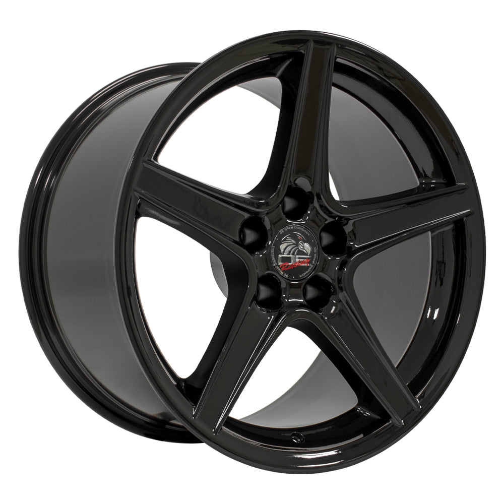 OE Wheels FR06B-18100-5450-22B 18" Replica FR06B fits Ford Mustang Saleen Black