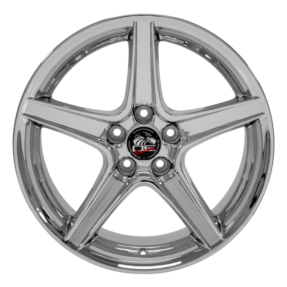 OE Wheels FR06B-18090-5450-24C 18" Replica FR06B fits Ford Mustang Saleen Chrome