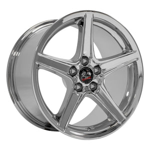 OE Wheels FR06B-18100-5450-22C 18" Replica FR06B fits Ford Mustang Saleen Chrome
