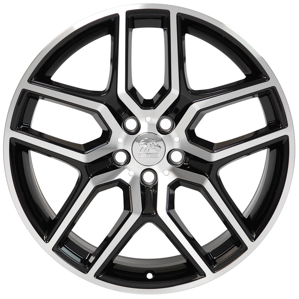 OE Wheels FR73-20090-5450-44MB 20" Replica fits Ford Explorer 20x9 Black Mach'd