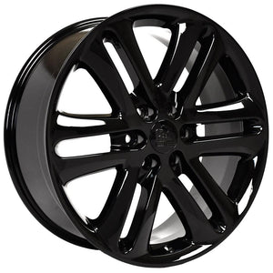 OE Wheels FR76-22090-6135-44B 22" Replica FR76 fits Ford F150 22x9 Gloss Black