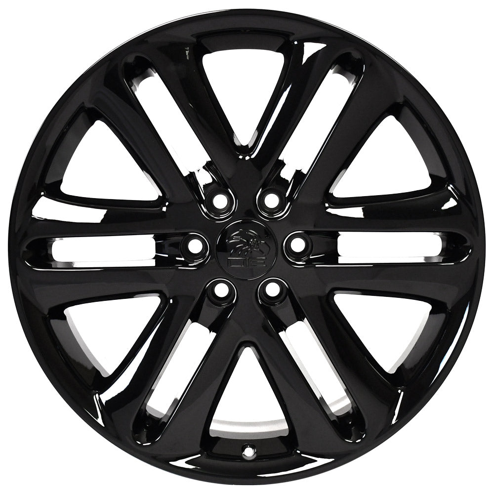 OE Wheels FR76-22090-6135-44B 22" Replica FR76 fits Ford F150 22x9 Gloss Black