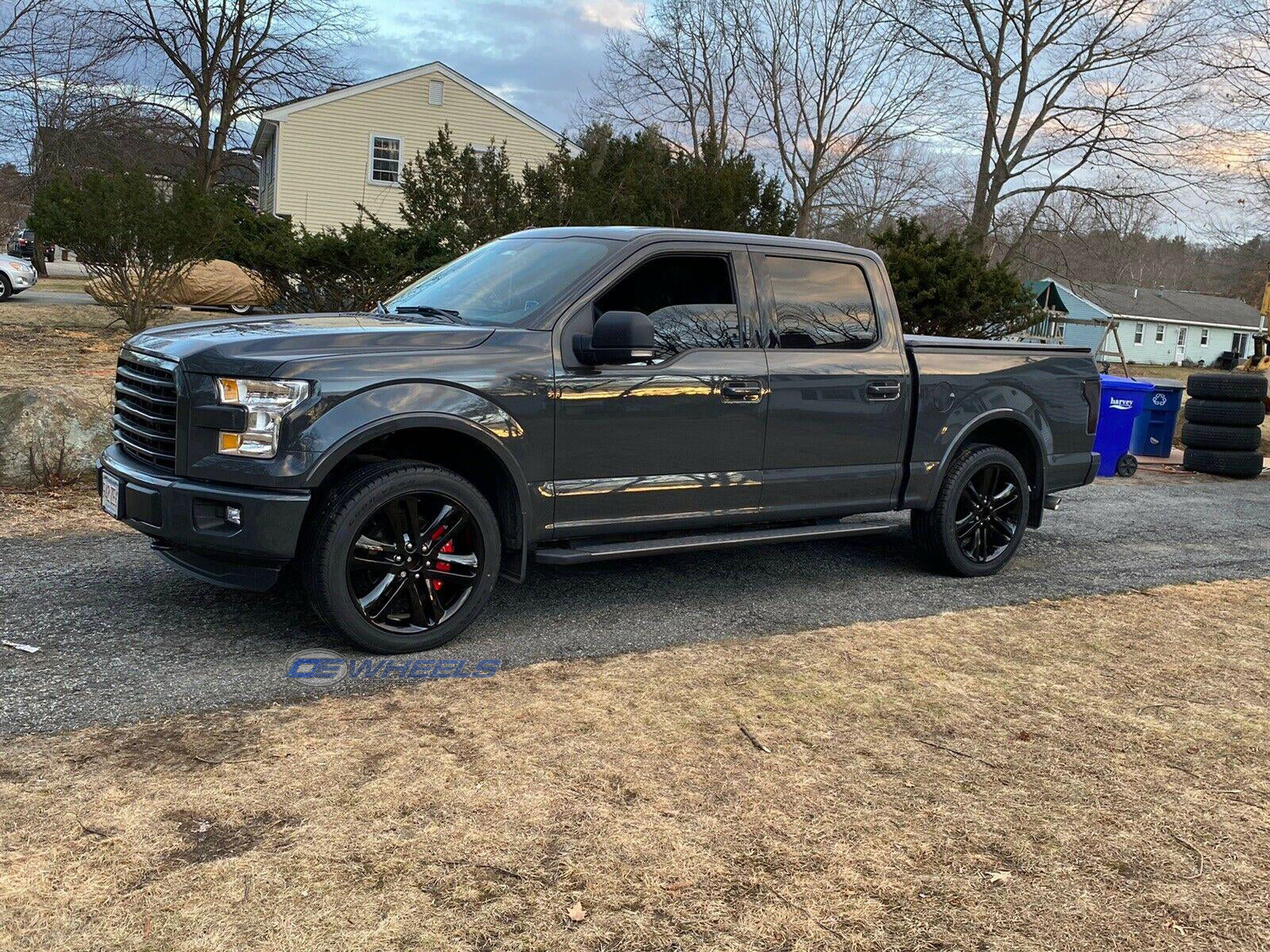 OE Wheels FR76-22090-6135-44B 22" Replica FR76 fits Ford F150 22x9 Gloss Black