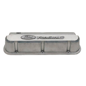 FORD 302-146 Slant Edge Valve Cover Set w/fits Ford Racing Logo