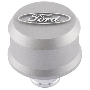 FORD 302-437 Valve Cover Breather w/ Slant Edge - Alm Gray