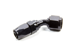 FRAGOLA 224509-BL Hose Fitting #10 45 Deg. to #8 Hose Black