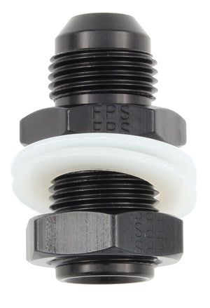 FRAGOLA 483110-BL #10 Fuel Cell Bulkhead Fitting Black