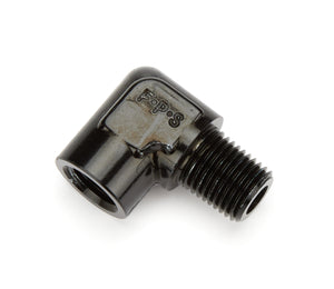 FRAGOLA 491402-BL 1/4 NPT 90-Deg Fitting Male/Female - Black
