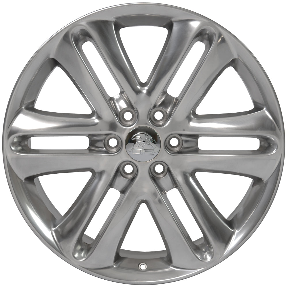 OE Wheels FR76-22090-6135-44P 22" Replica FR76 fits Ford F150 22x9 Polished