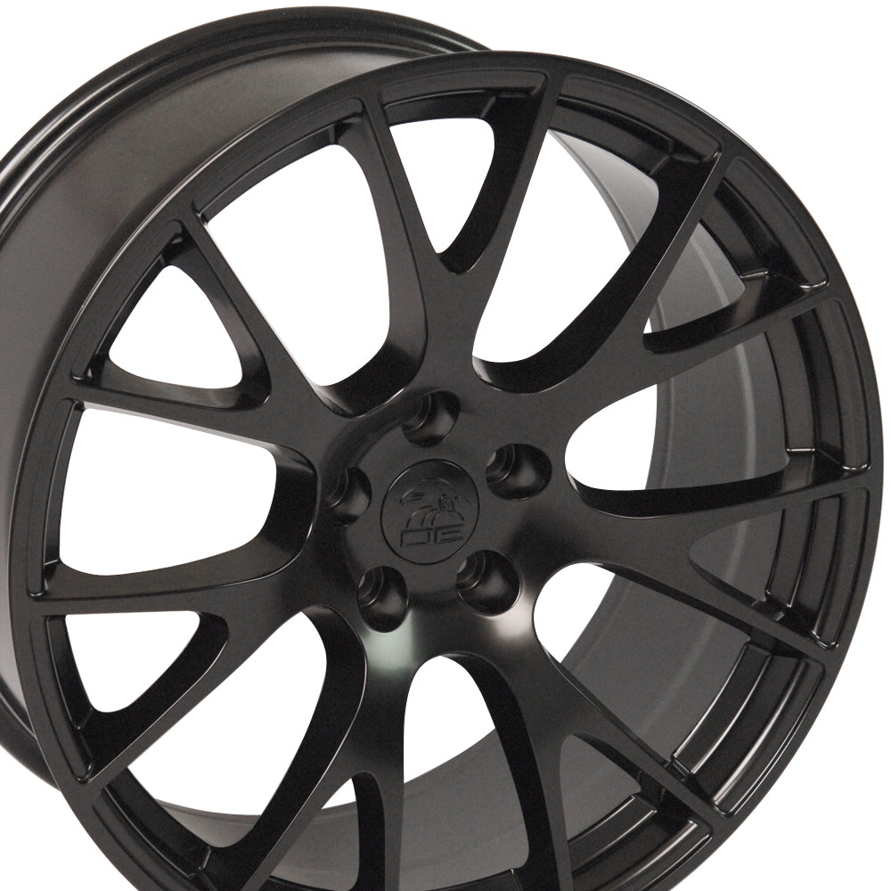 OE Wheels DG69-22100-5550-25B1 22" Replica fits Dodge RAM Hellcat 22x10 Black