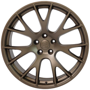 OE Wheels DG69-22100-5550-25BR 22" Replica fits Dodge RAM Hellcat 22x10 Bronze