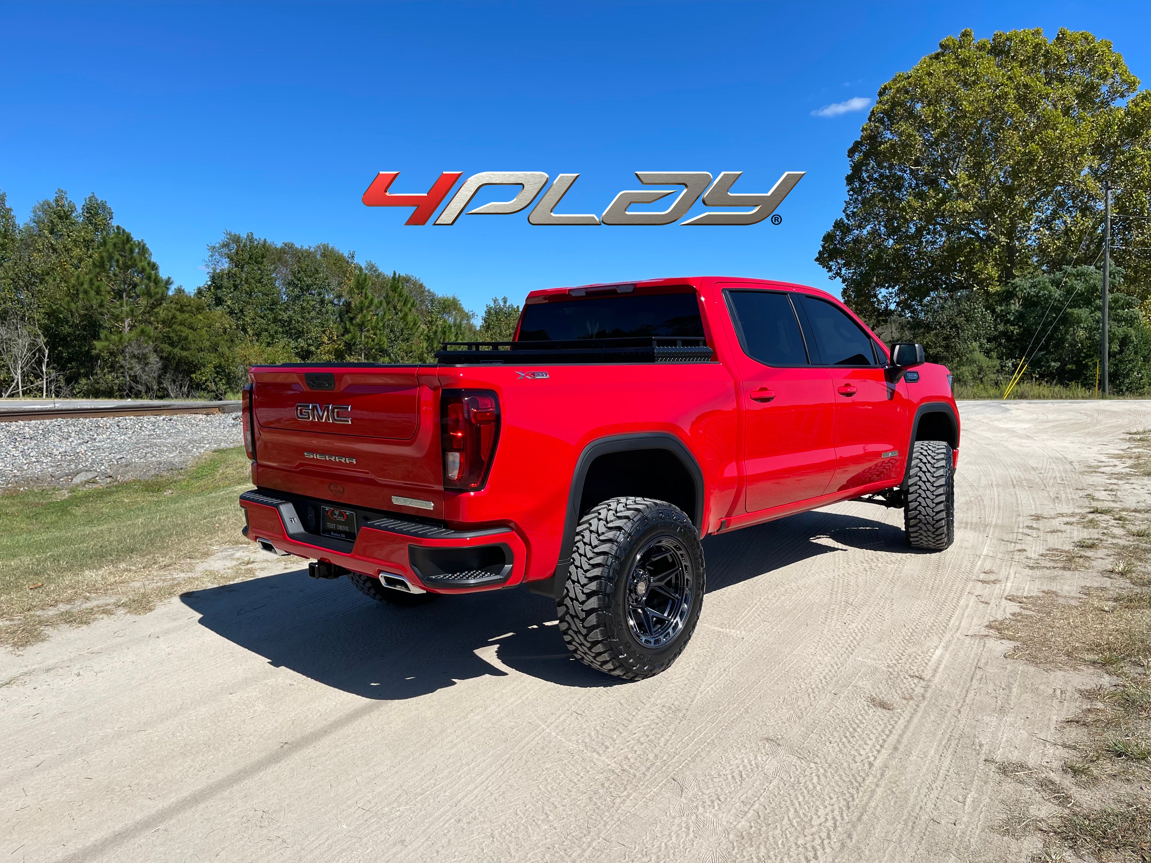 4PLAY 4P55-22120-5D55-44BBT Gen3 22x12 5x5" & 5x5.5" -44et in Brushed Black