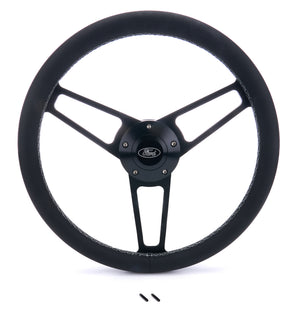 GRANT 1907-1 Billet Classic Series Black Wheel fits Ford Logo