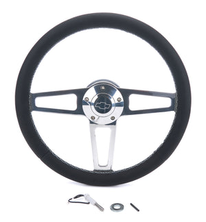 GRANT 1911-1 Billet Classic Series Black Wheel fits Chevy Logo