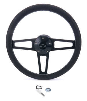 GRANT 1916-2 Billet Classic Series Black Wheel fits Chevy Logo