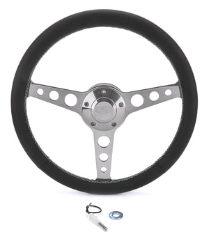 GRANT 1922-2 Billet Classic Series Black Wheel fits Chevy Logo