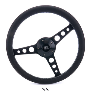 GRANT 1927-1 Billet Classic Series Black Wheel fits Ford Logo
