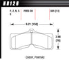 HAWK BRAKE HB126F.505