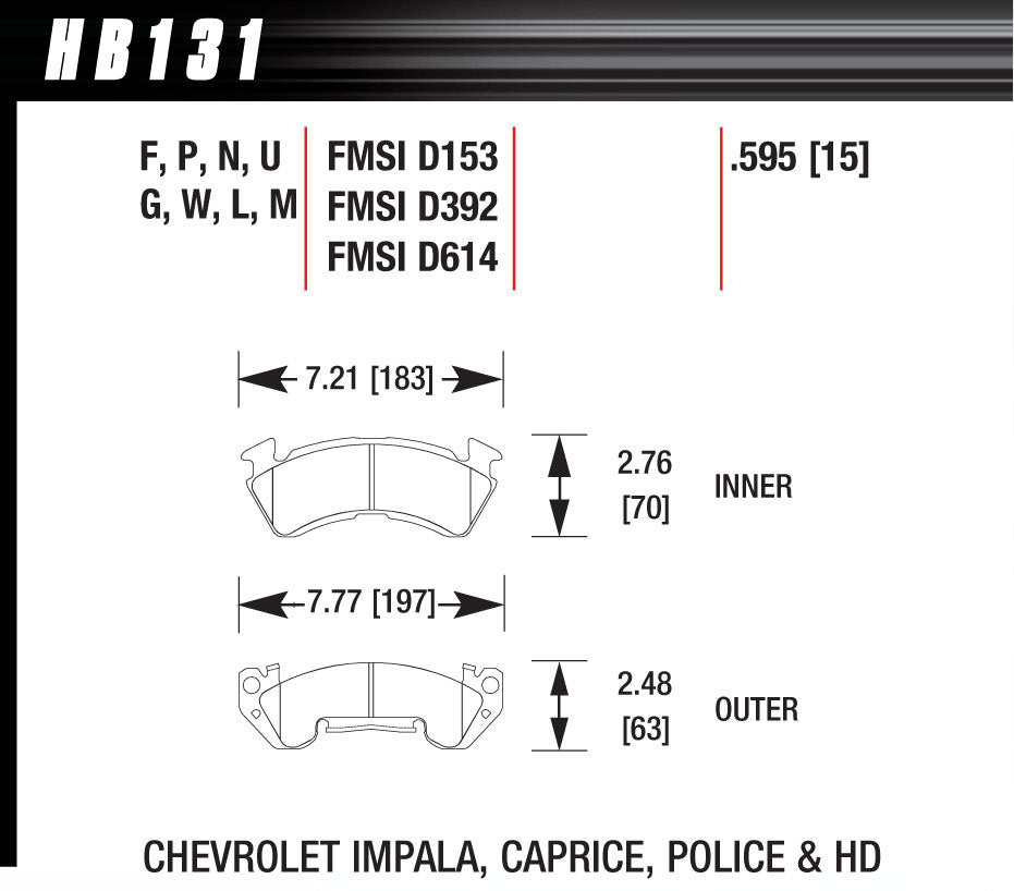 HAWK BRAKE HB131U.595