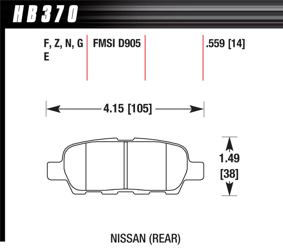 HAWK BRAKE HB370N.559