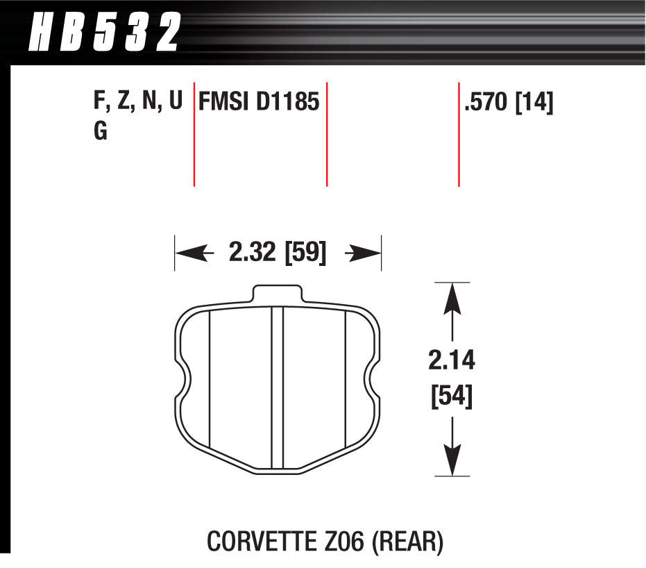 HAWK BRAKE HB532Z.570