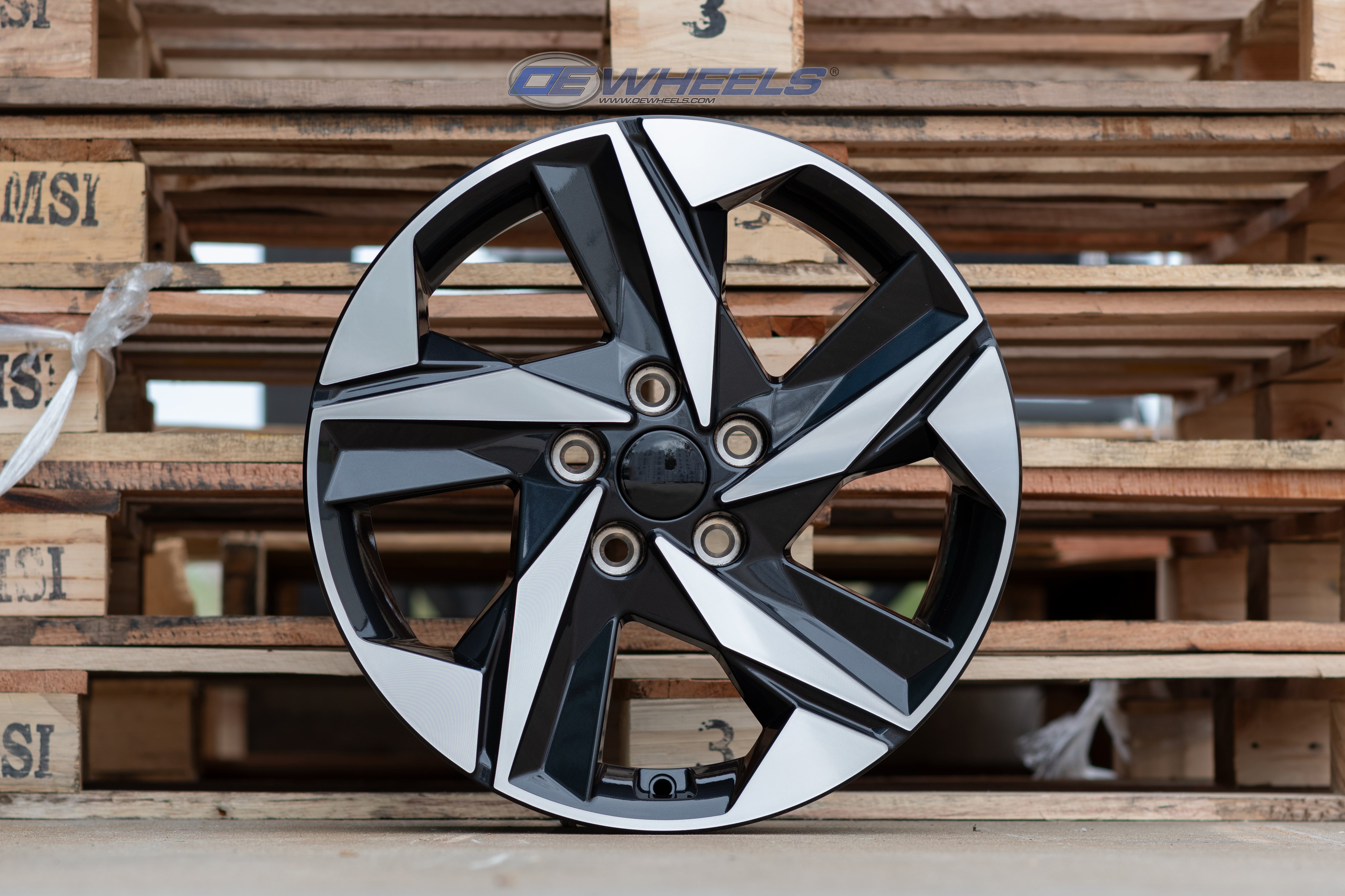 OE Wheels HY12-17070-5450-45MB 17" Replica HY12 fits Hyundai 17x7 Gloss Black