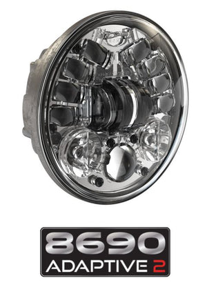 JW SPEAKER 0555101 8690A2-12V LED HEADLIGHT CHROME