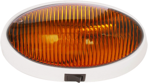 OPTRONICS RVPL7AP PORCH LIGHT OVAL W/SW AMB
