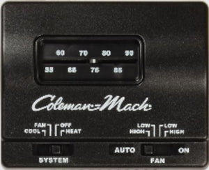 COLEMAN RVP 7330-3861 COOL ONLY THERMOSTAT BLACL