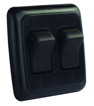JR PRODUCTS 12235 DBL ON-OFF SW ASSY BK