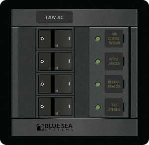 BLUE SEA 1210-BSS PANEL 360 120VAC 4POS FR