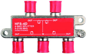 JR PRODUCTS 47345 4-W 2.4 GHZ HD/SAT SPLTR