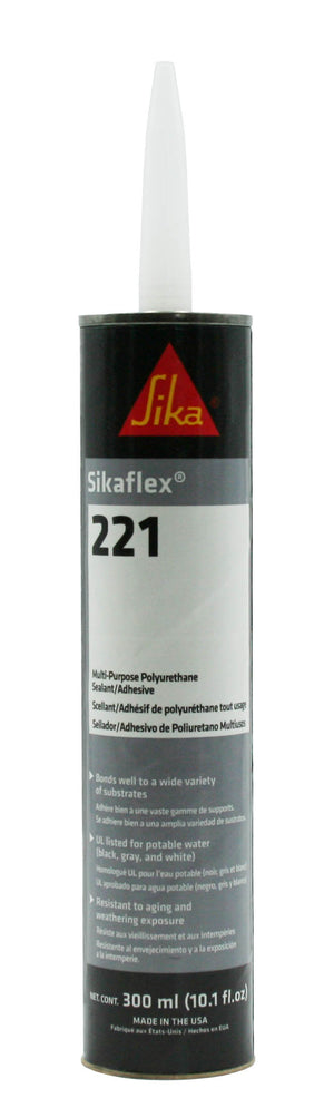 AP PRODUCTS 017-90893 SIKAFLEX 221 BLACK 300 ML