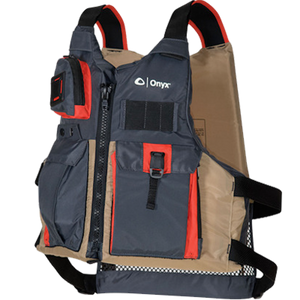 ONYX OUTDOOR 121700-706-004-17 KAYAK FISHING PADDLE VEST ADULT TAN