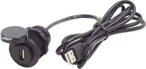 BLUE SEA 1044-BSS 12VDC USB 2.0 PORT W/ EXT CABLE
