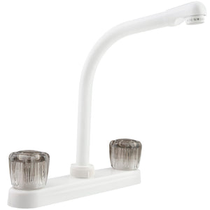 DURA FAUCET DF-PK210S-WT HI-RISE RV KITCHEN FAUCET