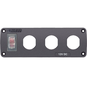 BLUE SEA 4367 PANEL ACC H2O 3 SOCKET BLANK