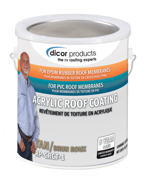 DICOR RP-CRCT-1 ACRYLIC ROOF COATING FOR EPDM TAN