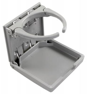 JR PRODUCTS 45622 ADJUSTABLE CUP HLDR GRAY