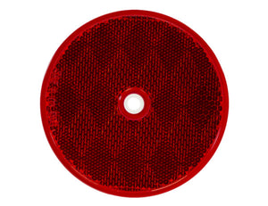 BUYERS PRODUCTS 5623316 REFLECTOR RED 3-3/16IN ROUND BOLT