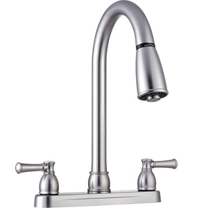 DURA FAUCET DF-PK350L-SN NON-METALLIC DUAL LEVER
