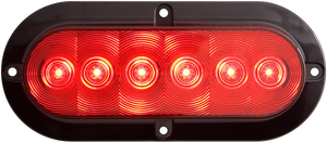 OPTRONICS STL73RBP 6 LED S/T/T;FLANGE/SURFACE;6IN;RED;