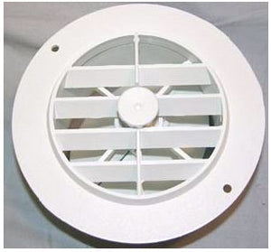 D&W INC. 3940WH HEAT VENT 4' WHITE