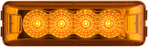 OPTRONICS MCL63ABP 4 LED MIROFLEX THIN LINE;AMBER;POLY
