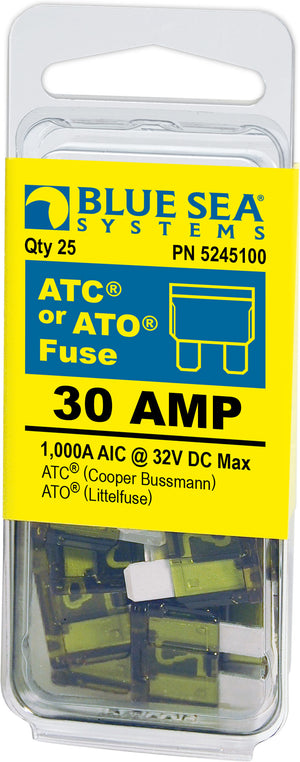 BLUE SEA 5245100-BSS FUSE ATO/ATC 30A PACK 25