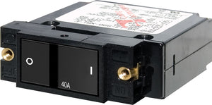 BLUE SEA 7407-BSS CIRCUIT BREAKER SC1 FLAT ROCKER 40A