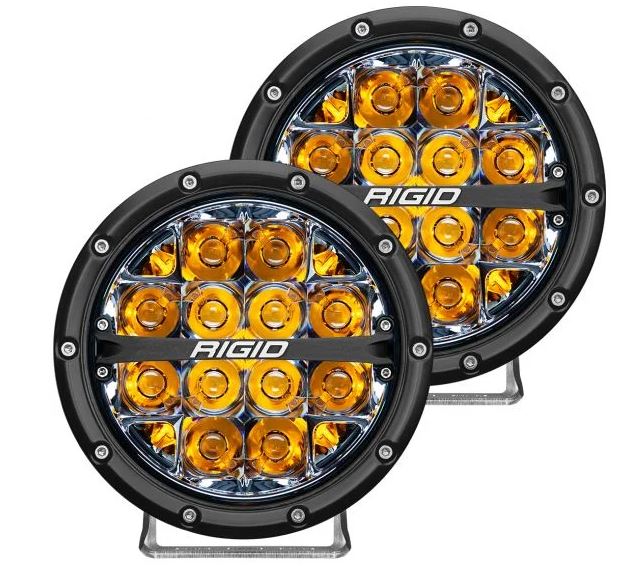 RIGID INDUSTRIES 36201 LED Light 360 Series 6in Amber Spot Beam Pair