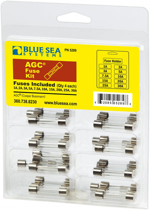BLUE SEA 5289-BSS FUSE KIT AGC 41 PIECE