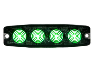 BUYERS PROD 8892249 LIGHT STROBE 4-3/8IN 4-LED GREEN