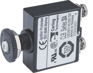 BLUE SEA 2136-BSS CIRCUIT BREAKER PUSH BUTTON ST 30A